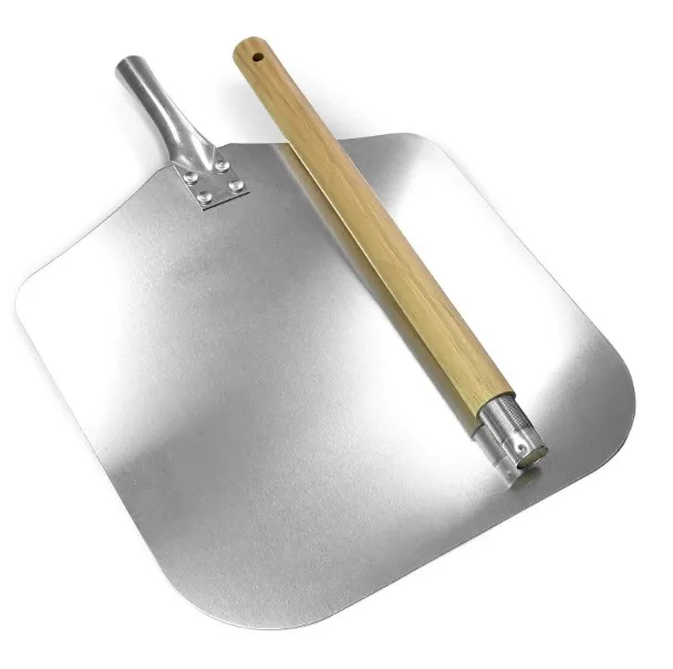 

Aluminum Pizza Peel with Wood Handle Cake Shovel Baking Tools Cheese Cutter Peels Lifter Tool Removable handle Length 77cm