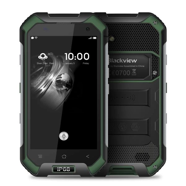 Blackview BV6000 IP68 водонепроницаемый ударопрочный мобильный телефон 4,7 дюймов Android 6,0 MTK6755 Восьмиядерный 3 ГБ 32 ГБ 13 МП gps 4G смартфон - Цвет: Green