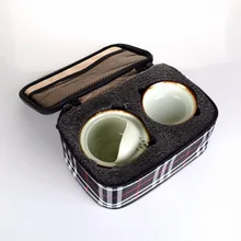 4 в 1 чайный сервиз-150 мл фарфоровый Китайский кунг-фу чайный горшок+ 2x100 мл чайная чашка+ дорожная сумка