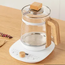 220 В 800 л Вт 24 часа настройки времени Электрический чайник здоровье заварочный чайник автоматическая 24 часа изоляция высокое боросиликатное стекло