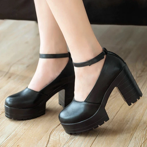 Factory Outlet grande szie primavera calzado casual tacones gruesos zapatos de plataforma para las niñas europa mujeres hihg zapatos de tacones altos bombas|shoe zippers|footwear soccer shoesfootwear box - AliExpress