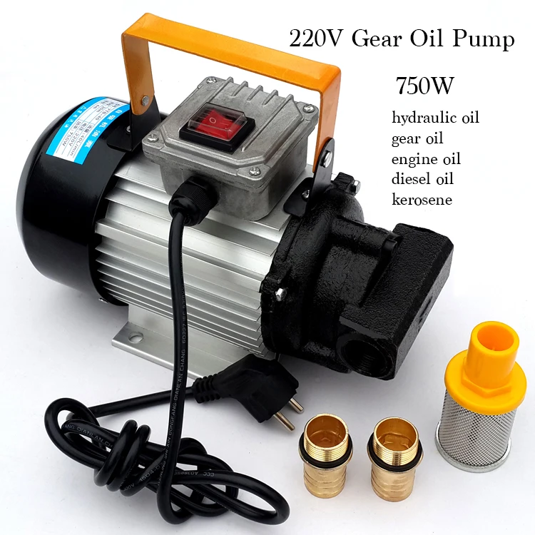 220v 750w Electrical Selfpriming Gear Oil/diesel Oil Pump Oil Filling