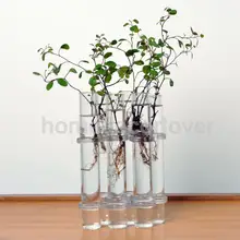 6 стеклянных трубок форма Висячие емкости для гидропоники цветок завод ваза Террариум контейнер