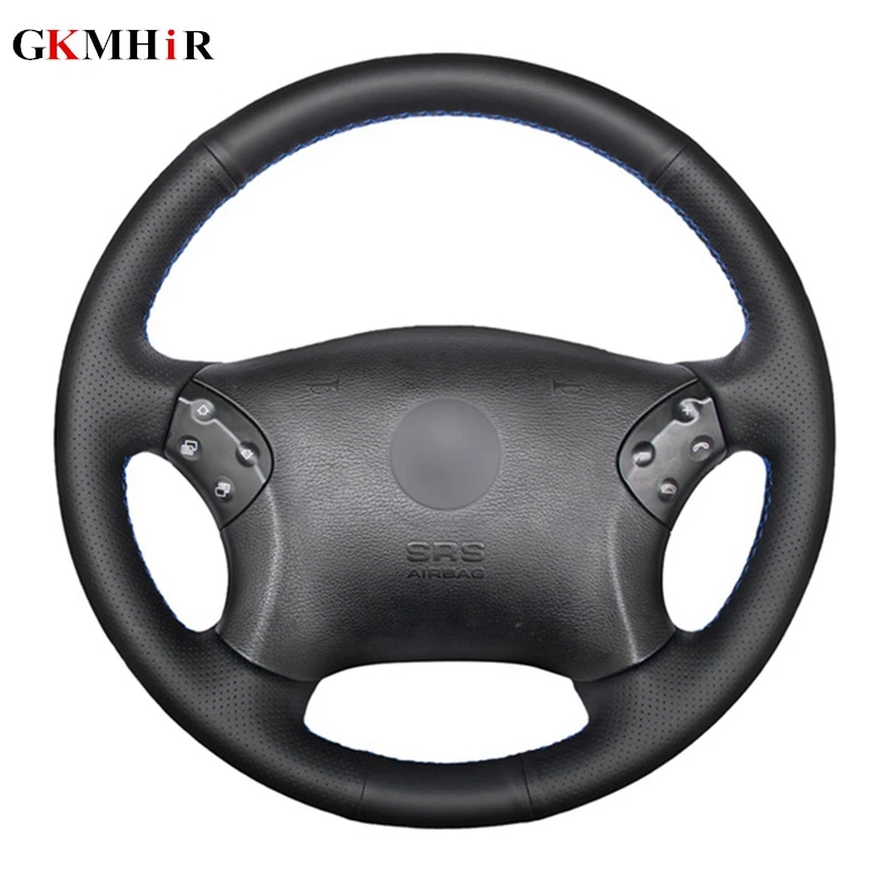 Сшитая вручную Черная мягкая искусственная кожа для Mercedes Benz W203 C-Class 2001-2007 |