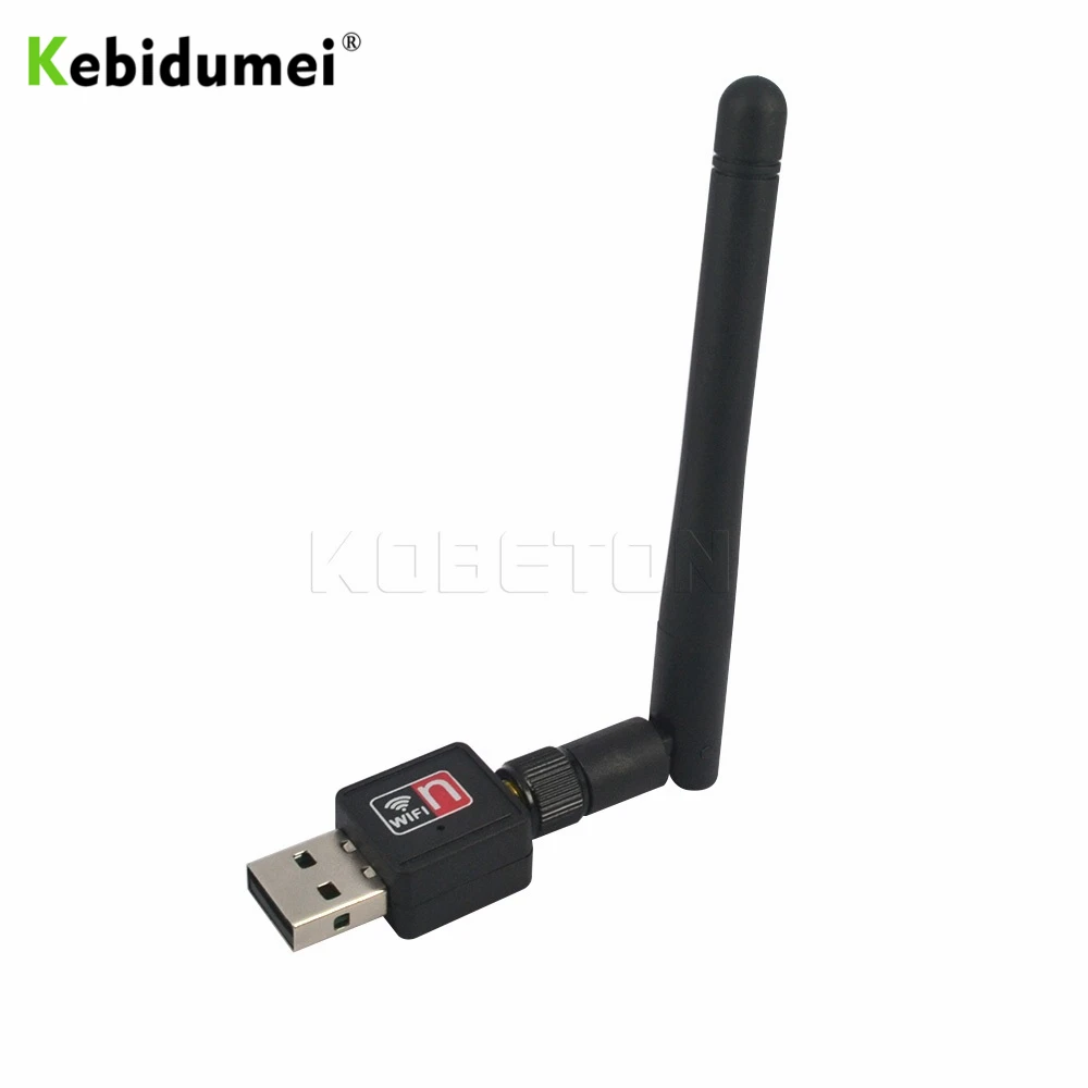 

Kebidumei 150Mbps Wifi Adapter USB 2.0 WiFi Antenna Wireless Network Card 802.11b/g/n LAN Wi-Fi LAN Adaptor
