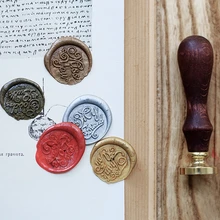 Wax Seal Stamp Retro Wood Classic Sealing Wax Seal Stamp Decorative For You Good Luck Pattern Wedding Invitation Antique Stamp 1x wax seal stamp retro wood classic sealing wax seal stamp decorative rose tree of life wedding invitation antique stamp