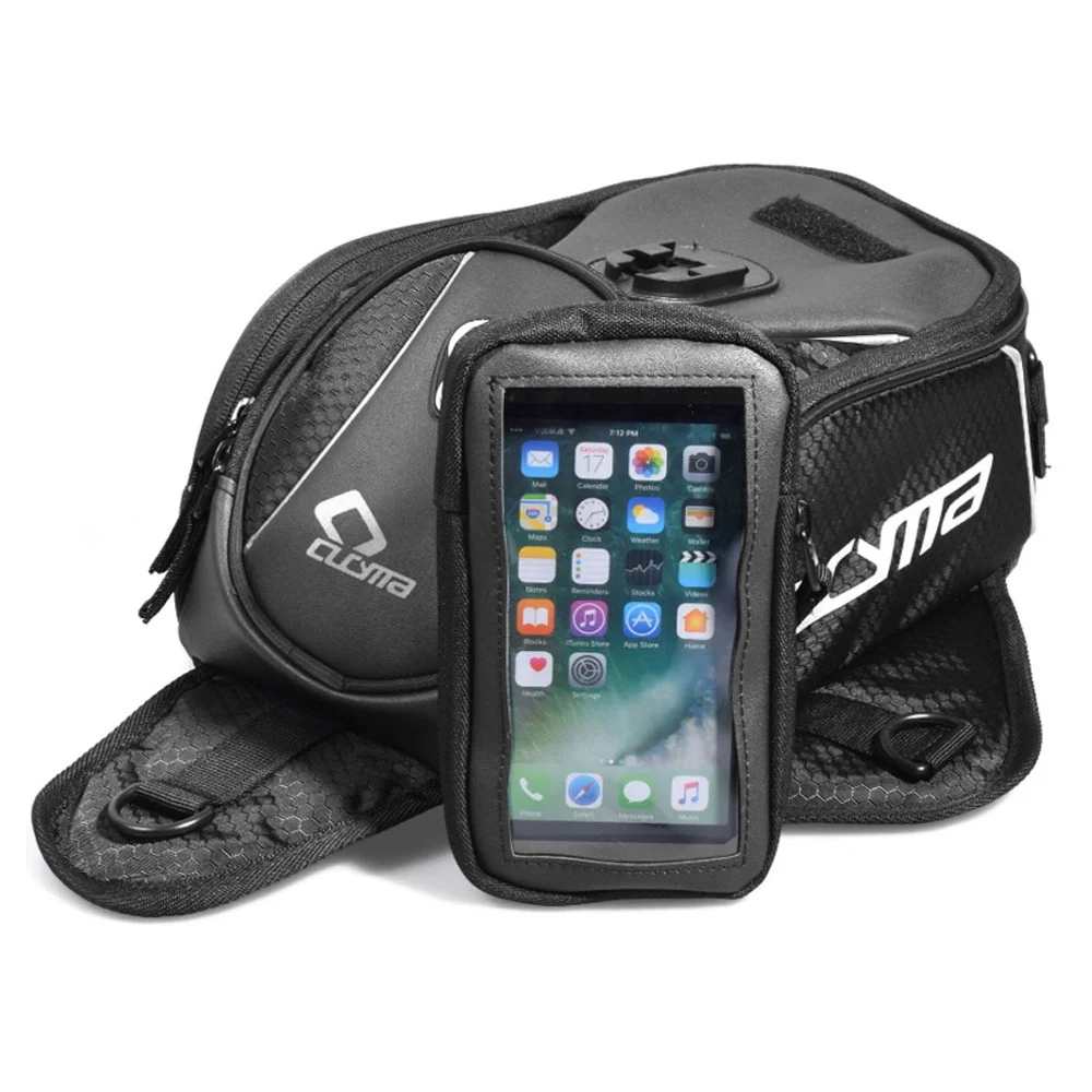 

CUCYMA Motorcycle Bag Mobile Phone Navigation Bag Moto Tank Bag Multifunctional Oil Reservoir Package Magnetic Fixed Straps