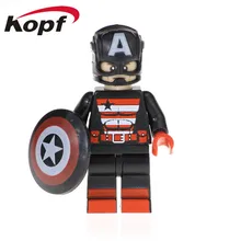 50 шт. Супер Герои Капитан Америка кирпичи Харли Куинн советская коллекция Джокер конструктор для детей DIY игрушки PG1545