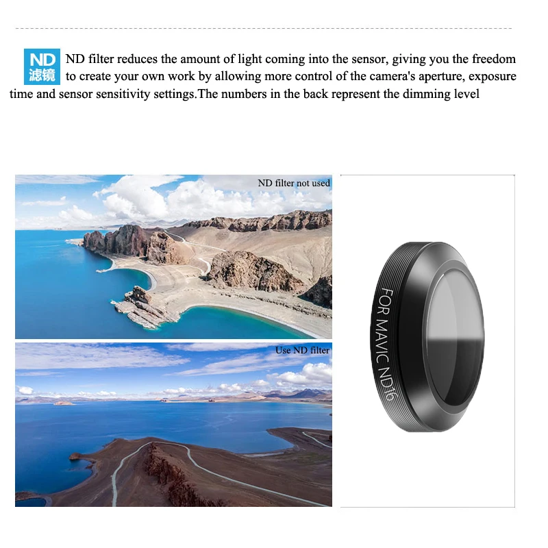ND4  ND8  ND16 ND32 CPL Polarizer Neutral Density Filters Optical HD Glass filter for DJI MAVIC Pro Lens Drone Accessories 1 (6)