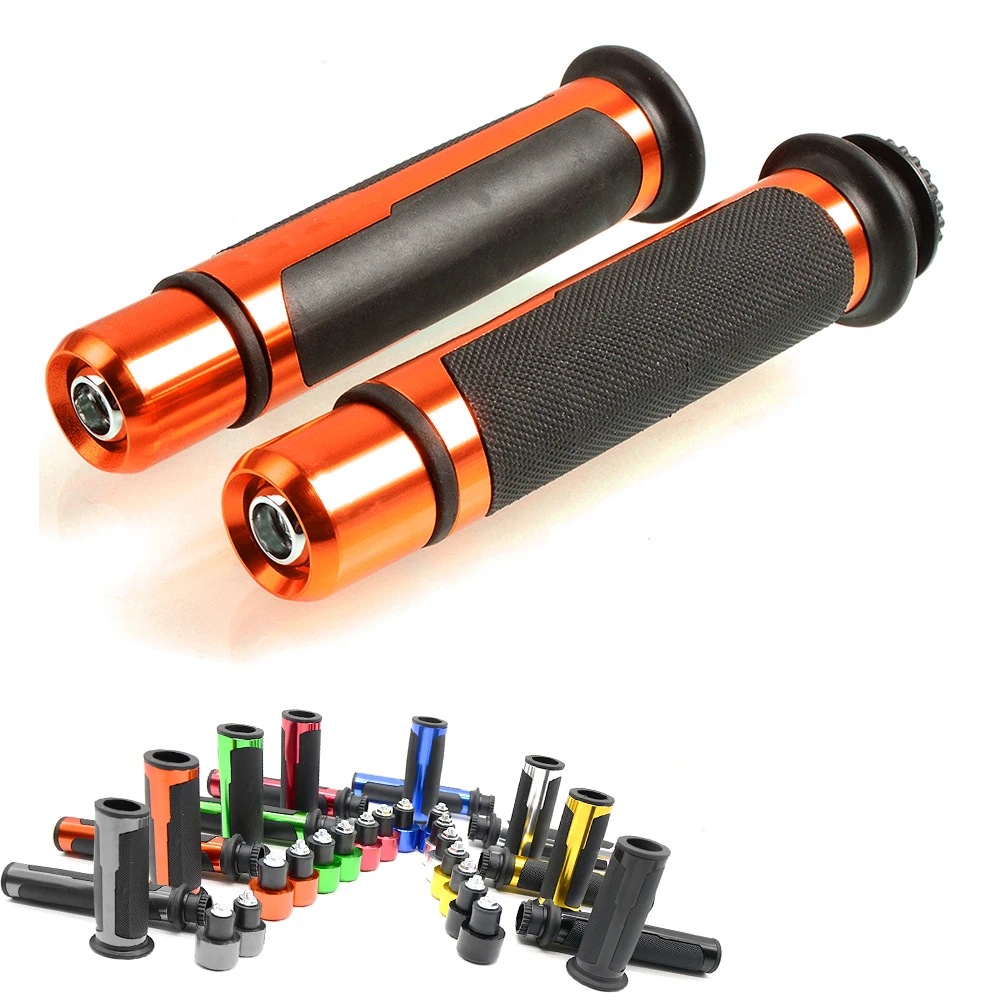 CNC сплав алюминия 7/8 &quot22 мм руль для езды на велосипеде и мотоцикле резиновые