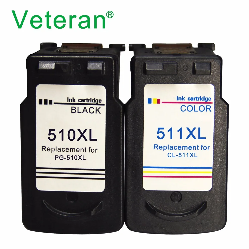 Veteran PG510 CL511 ink cartridge replacement for Canon 510 511 ink cartridge for Pixma IP2700