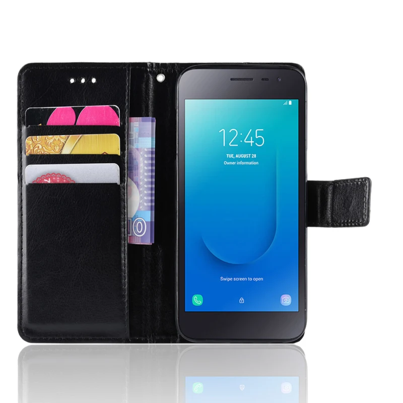 Samsung Galaxy J2 Core PU leather+TPU flip case_4