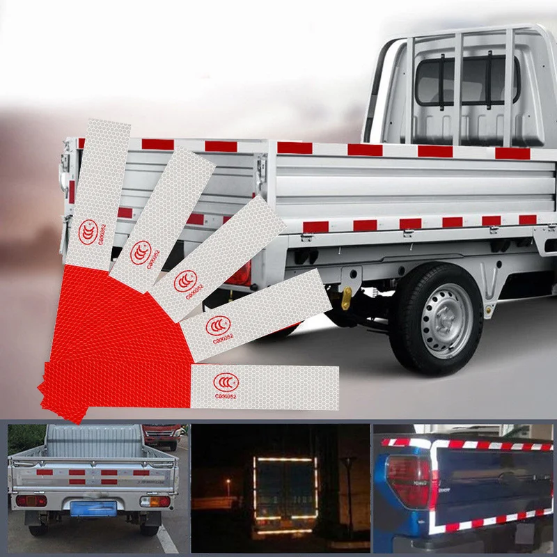 

1 Pcs Car Motorcycle Truck Night Reflective Sticker Self Adhesive Tape Strip Sticker Safety Warning Sticker Car Stickers