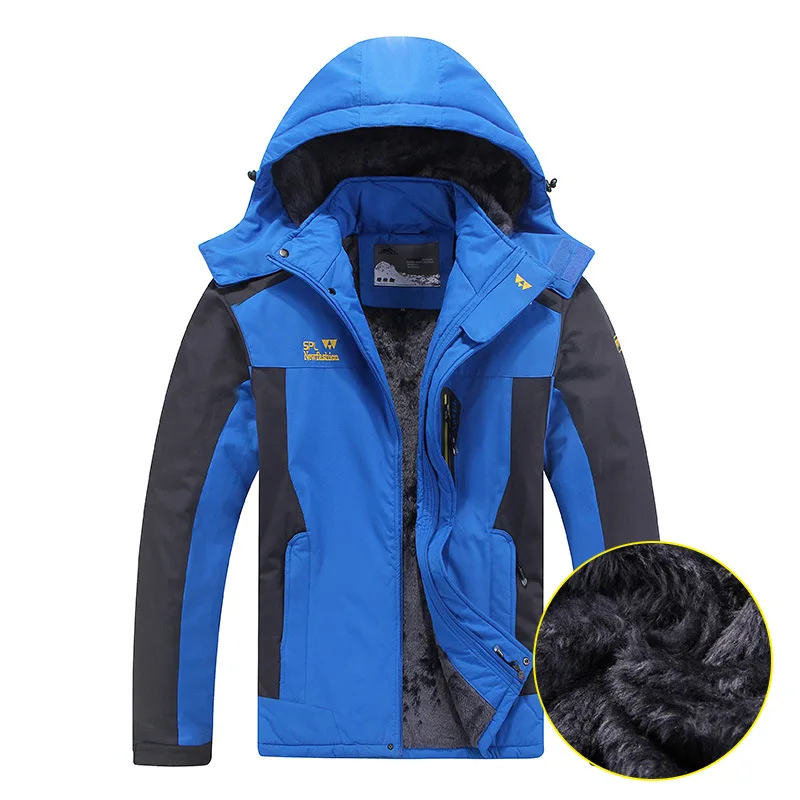 

New Men Women Hiking Jackets Windbreaker Softshell Fleece Breathable Outdoor Camping Hiking Autumn Winter Plus Size L-8XL 9931