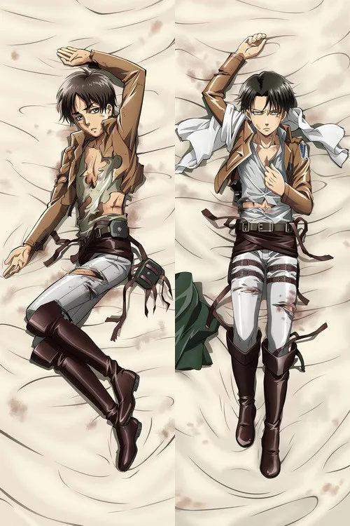 Обновление Аниме Shingeki no Kyojin атака на Титанов Eren Jaeger Ackerman Levi Ymir Подушка «Dakimakura» чехол обнимающий тело наволочка - Цвет: 4