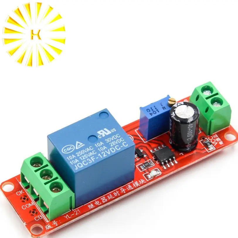 

1PCS 12V Delay Timer Monostable Switch Relay Module NE555 Car Oscillator