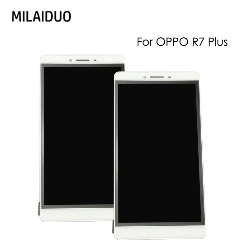 

Super AMOLED For Oppo R7 Plus R7P LCD Display OLED Touch Screen Digitizer Assembly Replacement White No Frame 6.0inch