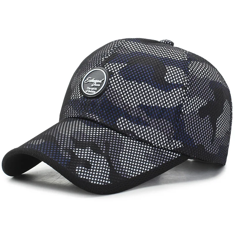 Men Sport Hat Cap Camo Military Caps Tennis Hat Outdoor Visor Cap Adjustable Women Gym Hat Breathable Fitness Running Caps