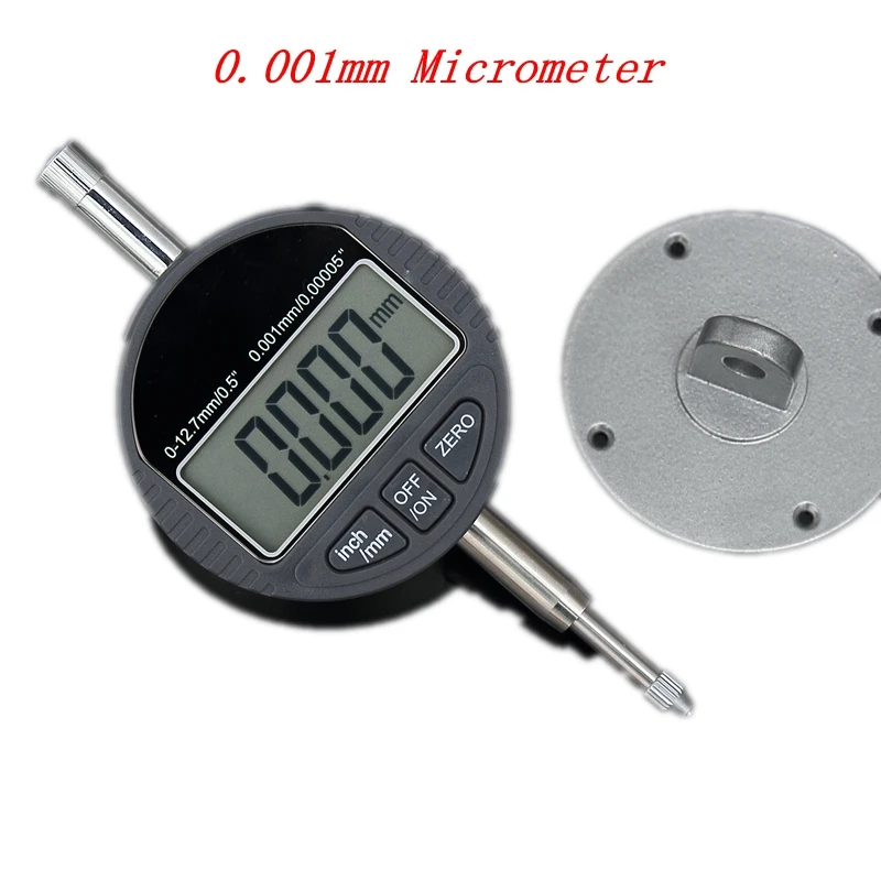 0.001mm Electronic Micrometer 12.7mm 0.5" LCD Digital Micrometer Gauge