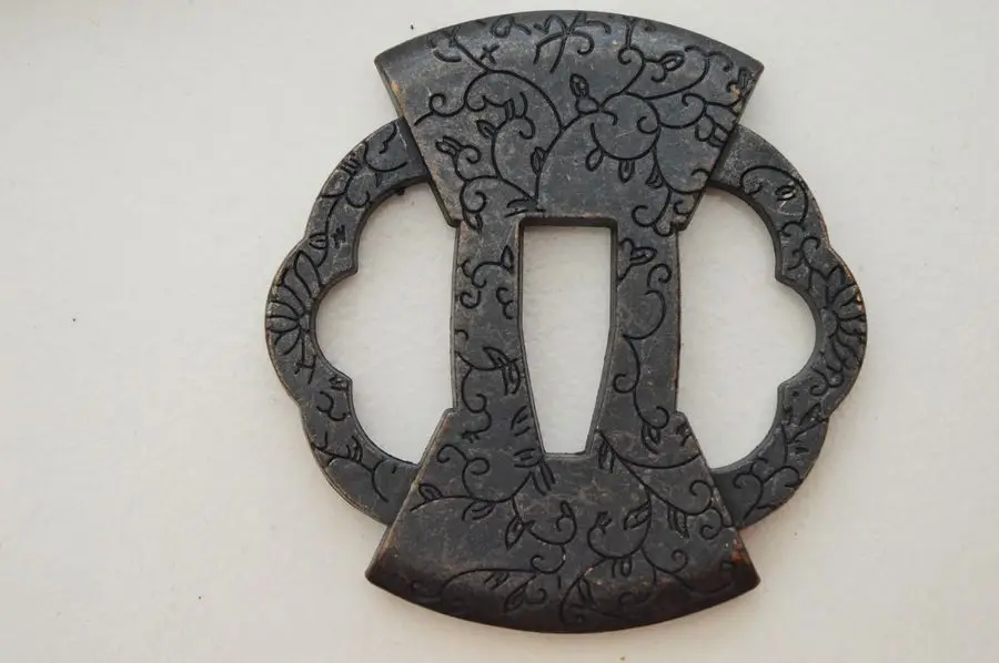 Чудесный Сплав Tsuba Guard для японского Tsuba самурайский меч катана Guard Wakizashi хороший