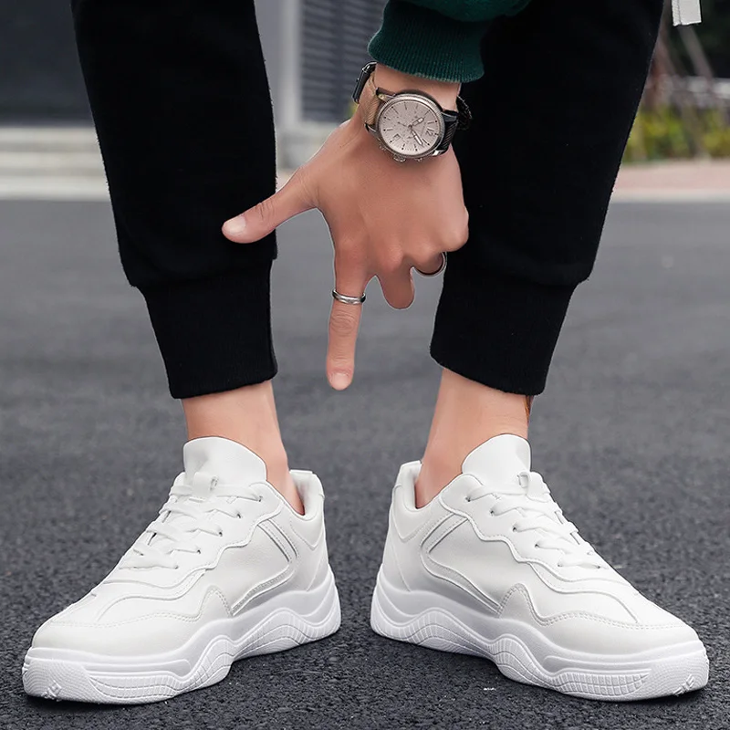 

2019 Men Casual Shoes Lace Up Man Sneakers Comfort Men Shoes Fashion Sneakers White Sneakers Male Trainers Zapatillas Hombre