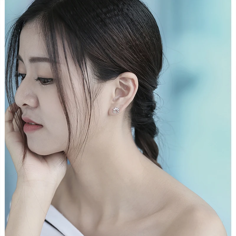 13 Silver stud earrings