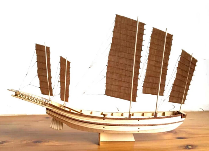 Free shipping Scale 1/80 Chinese ancient classic sailboat ...