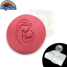 Acrylic Mother and son pattern Handmade soap stamp chapter mini DIY patterns Mother’s Day resin chapter molds Z0124MZ