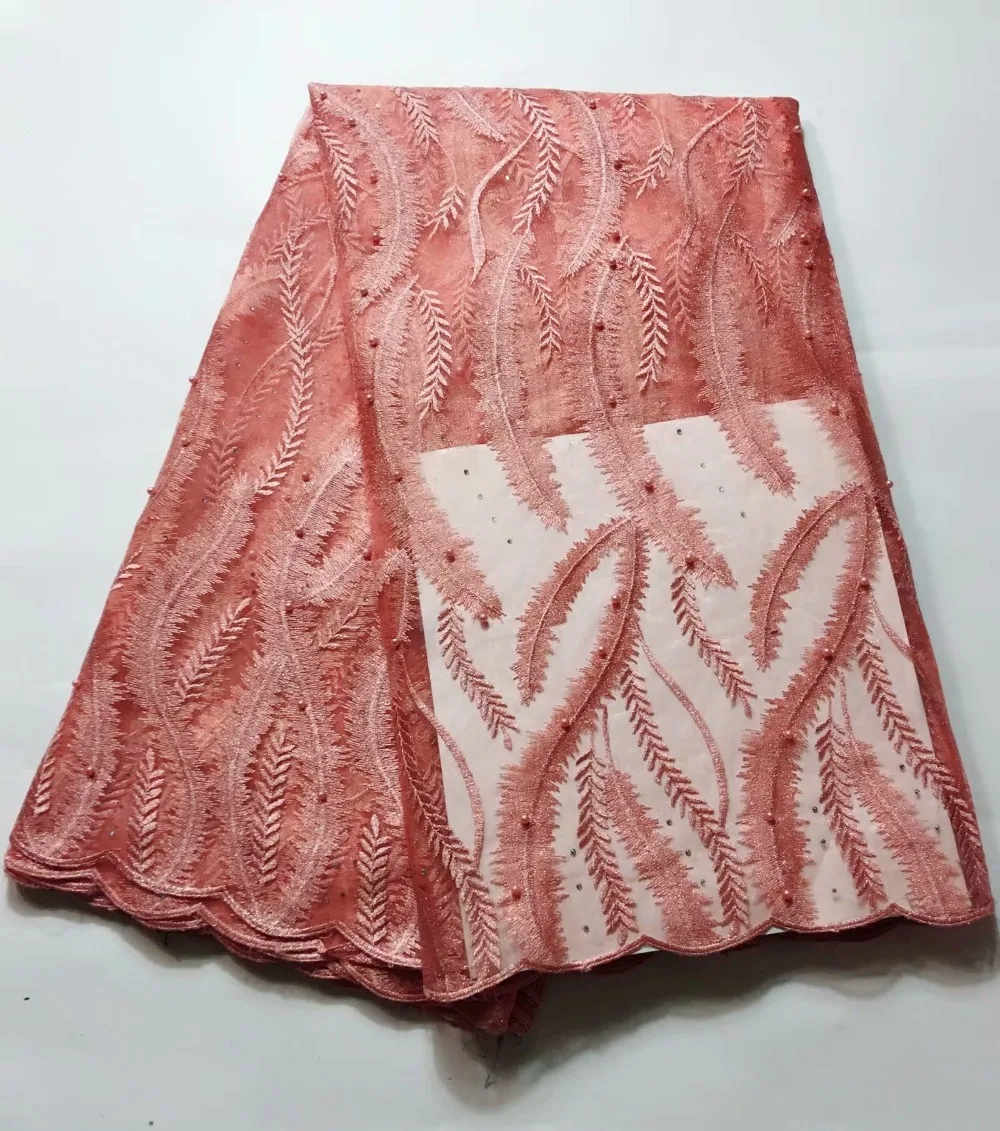 

wholesale newcoming french lace fabric good quality african net tulle lace fabric in fashion design for wedding xsoc181