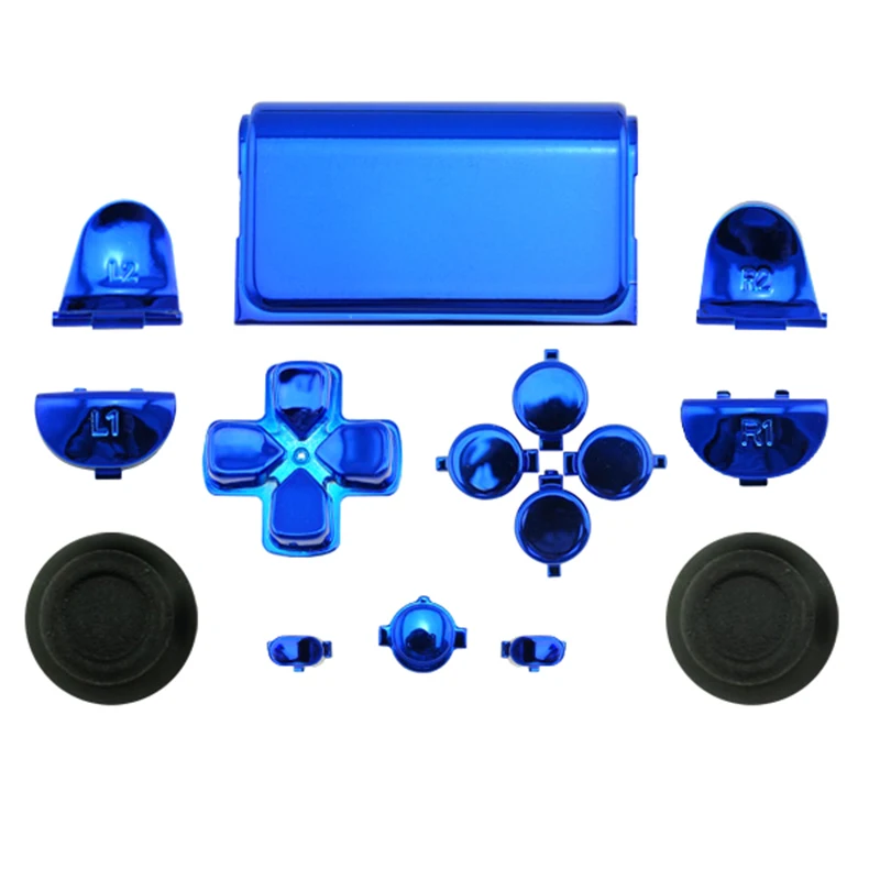 Кнопки беспроводного контроллера Data Frog хромированные черные кнопки Dpad R1/L1/R2/L2 для