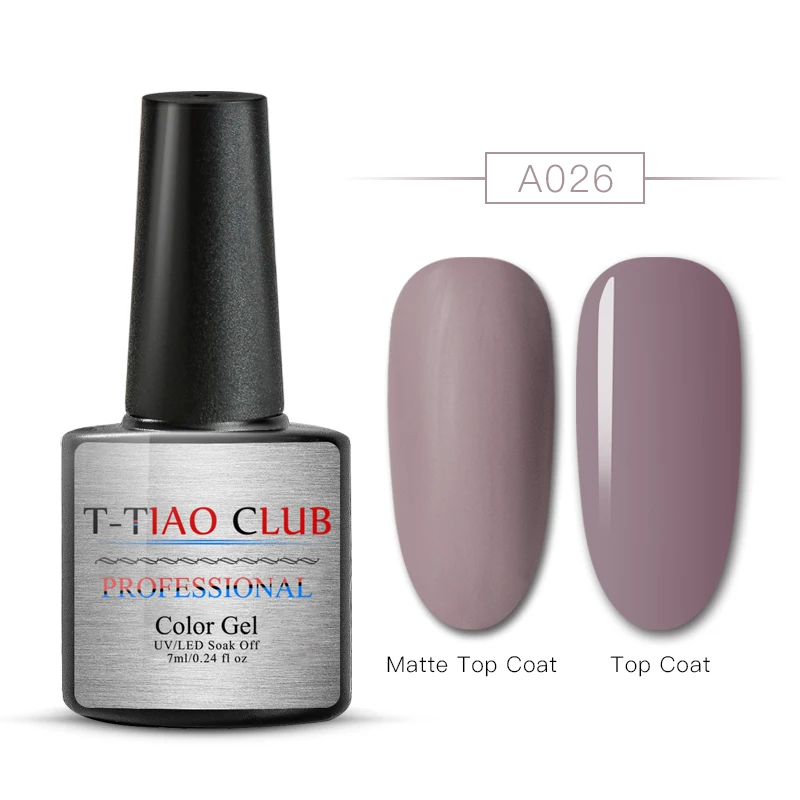 T-TIAO CLUB, 7 мл, матовое верхнее покрытие, счастливый цвет, Полупостоянный Гель-лак, УФ светодиодный, лампа, долговечный, отмачивается, Гель-лак для ногтей - Цвет: AAM30322