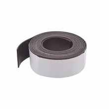 Новейшая Гибкая магнитная лента Adhes, 25x1,5 мм, 1 метр/упаковка образовательный магнит, одна сторона N, другая сторона S