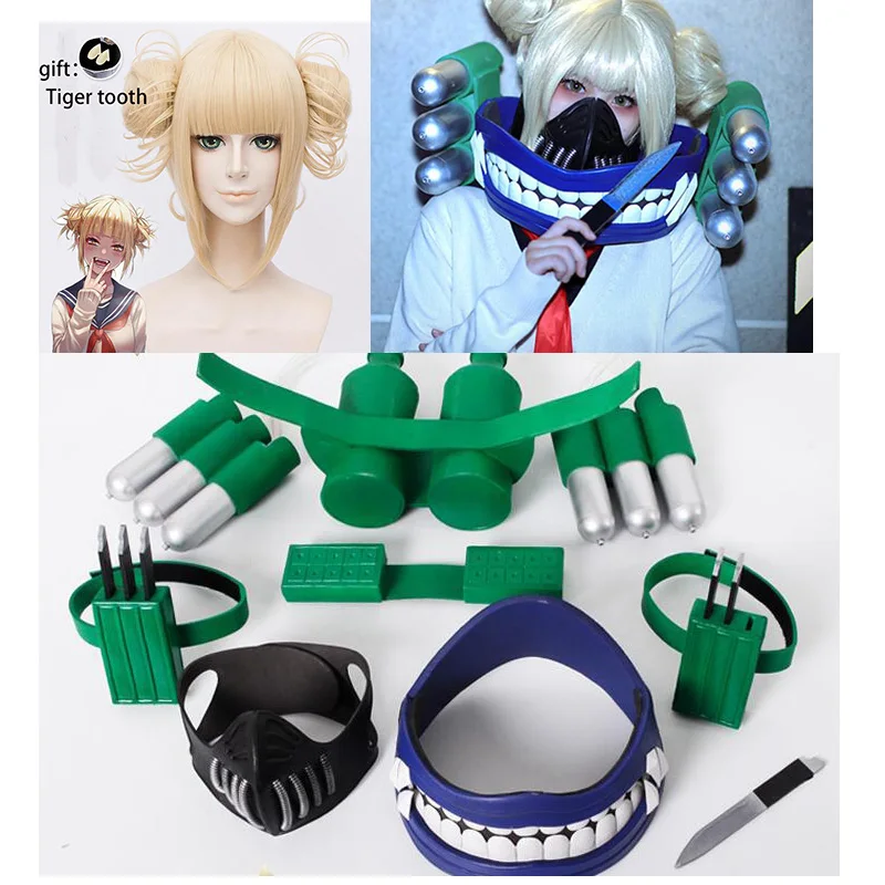 

Boku no My Hero Academia Himiko Toga Cosplay Wig Mask Cosplay Props Accessories for Halloween Party