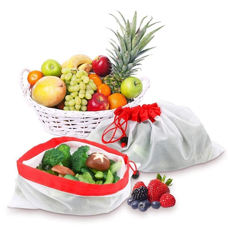 Многоразовые мешки для продуктов-пакеты для продуктов для фруктов, овощей, продуктов питания, хранения органических отходов биоразлагаемые пакеты для продуктов