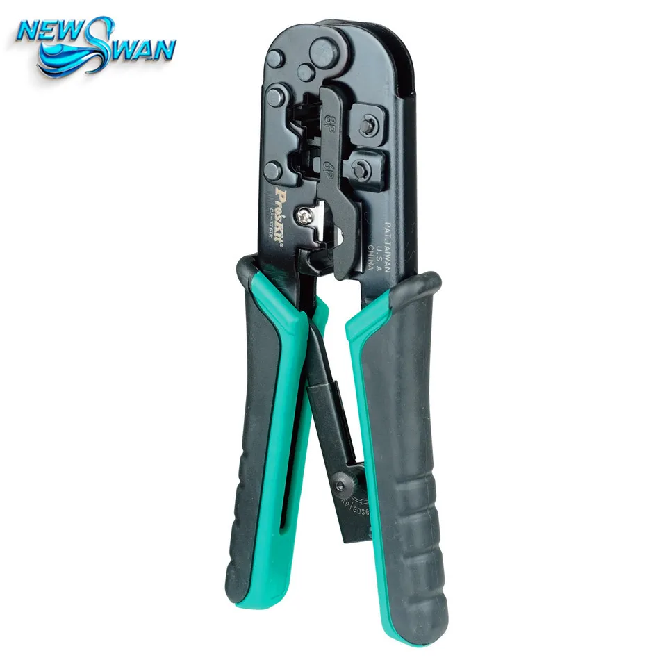 

4P/6P/8P Telecom Crimping Tool (190mm) Plastic Steel Cable Network Crystal Head Crimping Pliers