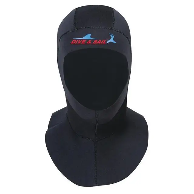 Dive & sail 3mm Neoprene Scuba Diving Bibbed Hood Warm Cap Scuba Diving