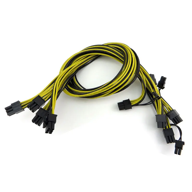 bilder für 16 AWG 6Pin auf 8-pin (6 + 2Pin) PCIe Power Kabel für GPU Grafikkarte ETH Ethereum Bergbau bilder für 16 AWG 6Pin auf 8-pin (6 + 2Pin) PCIe Power Kabel für GPU Grafikkarte ETH Ethereum Bergbau
