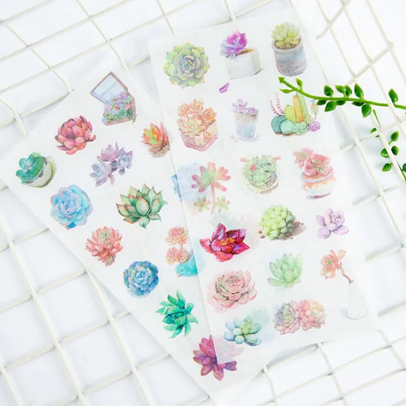 

6pc/ Children's Stationery Waterproof Stickers / Meat Collection / Computer Notebook Toys Diy Decorative Diary Stationery Gift