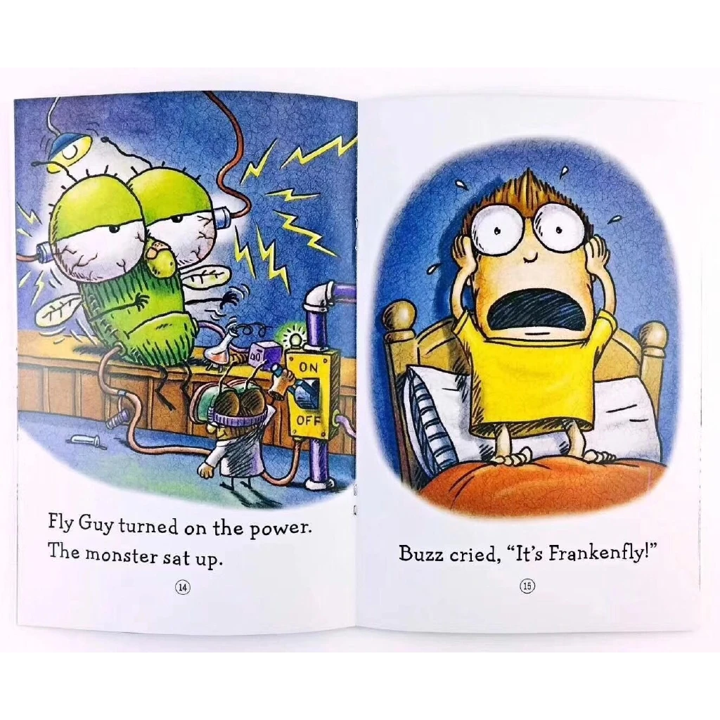 Livro de Leitura Livros de 15 Ler a História das Crianças Grupo Inglês Fonética Livros Ilustrados eu Posso Livro Cedo Educaction Bolso - Set Fly Guy 15 Computers & Electronics