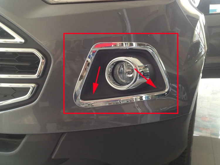 Car Styling For Ford Ecosport 2013 2014 2015 2016 ABS Chrome Front Head