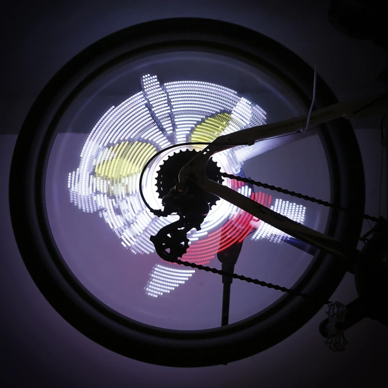 Excellent 64 LED Rechargeable DIY Wheel Light Spoke Light Auto Speed Change Programmable DIY Light Bicycle Accessories Waterproof 4 Excellent 64 LED Rechargeable DIY Wheel Light Spoke Light Auto Speed Change Programmable DIY Light Bicycle Accessories Waterproof 4