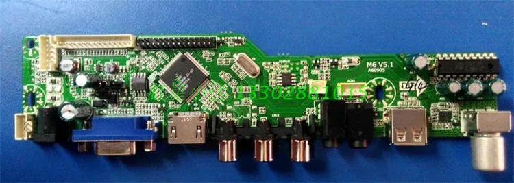 V69 ЖК-ТВ драйвер платы M6V 5,1 высокой четкости цифрового ТВ плата может быть инвертирована для поддержки DTMB наземной волны