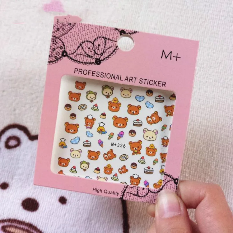

1pcs Bulky Beauty Fashion Toys Kids Makeup Children Cartoon Princess Nail Sticker Princess Girl Nail Sticker Girl Toys