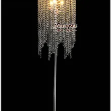 Современный популярный Хрустальный торшер, хромированная напольная подставка, освещение Meerosee Stand lighting FL10008