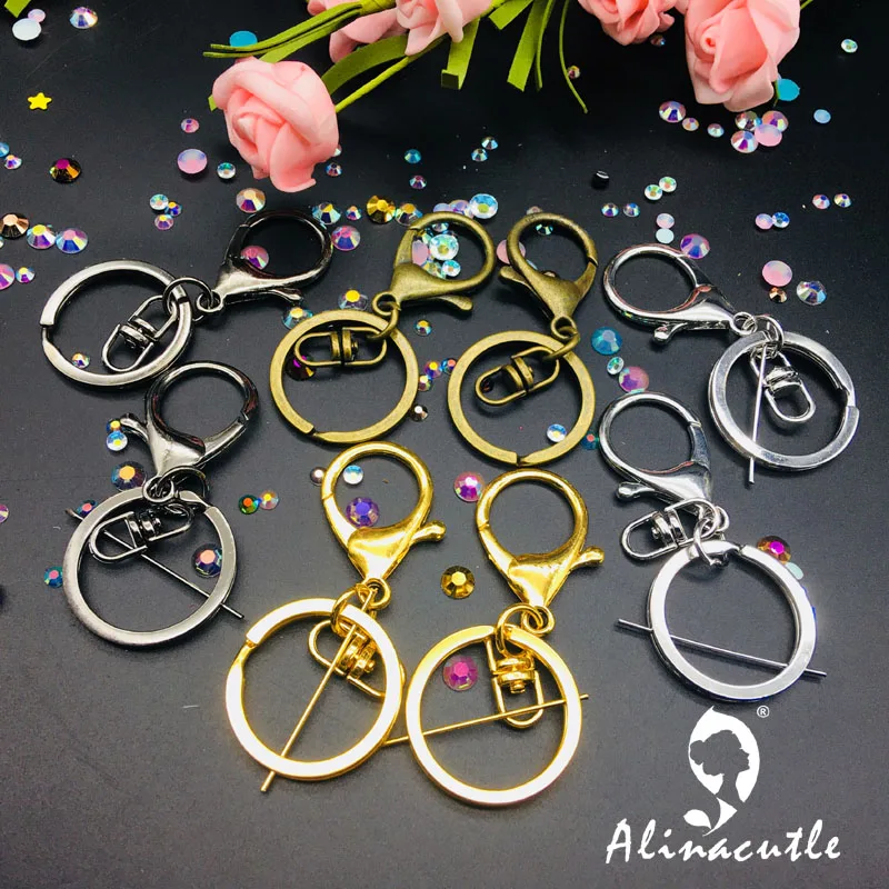 

8pc Steel Key Chain Handmade DIY Craft Keychain Ring Alinacraft