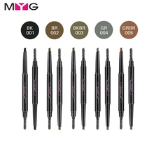 25 шт. MYG профессиональный карандаш для бровей Макияж Водонепроницаемый Красота Тени Карандаш для бровей Макияж с двойным концом расческа