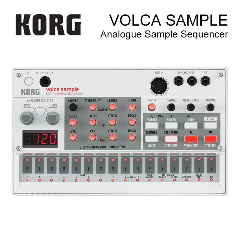 Korg Volca Sample Playback Rhythm Machine Tweak, Play, and Sequence Samples Volca Style цена Korg Volca Sample Playback Rhythm Machine Tweak, Play, and Sequence Samples Volca Style цены онлайн