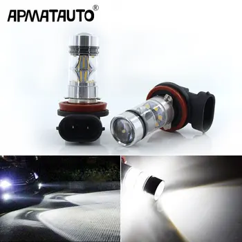 

2PCS Led H8 H11 H7 9005 HB3 HB4 PSX24W H16 9006 py24w p13w with Sharp chips 75w Car Fog Driving Lamp signal Light Bulb 12v