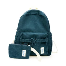 Модный женский рюкзак, женский рюкзак для девочки, Вельветовая школьная сумка, женский рюкзак для школьников-подростков, девочек, Mochila