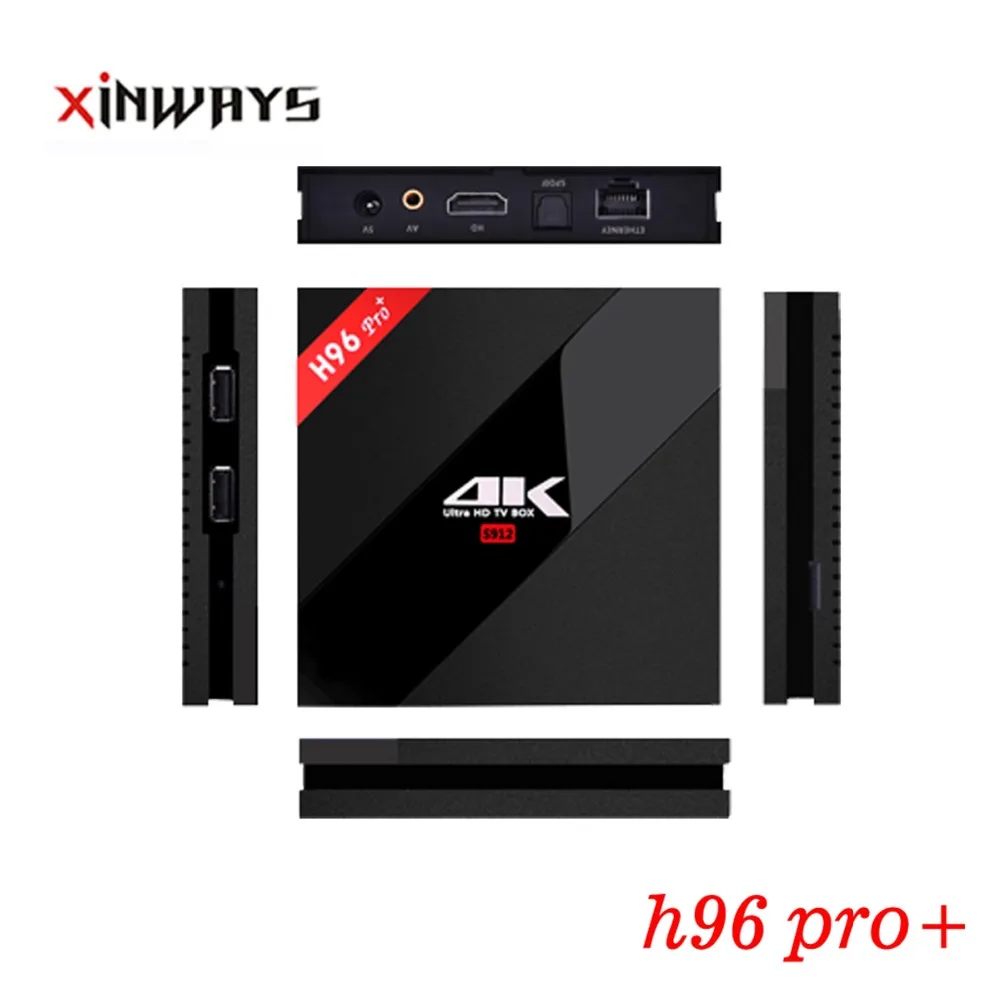

3/32gb promotion Newest h96 pro+ Smart wifi Android Tv Box amlogic S912 newest kodi 16.1 octa core Android 6.0 in Stock Now
